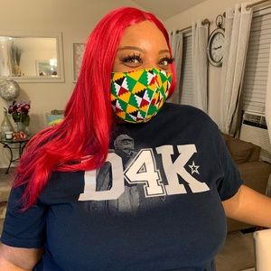 🎭 5/$25 African Kente Face Mask